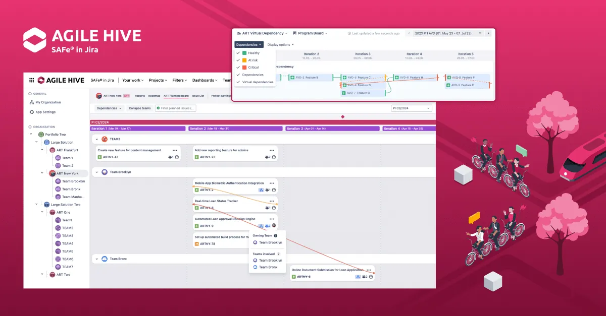 Agile Hive PI Planning fluide Jira