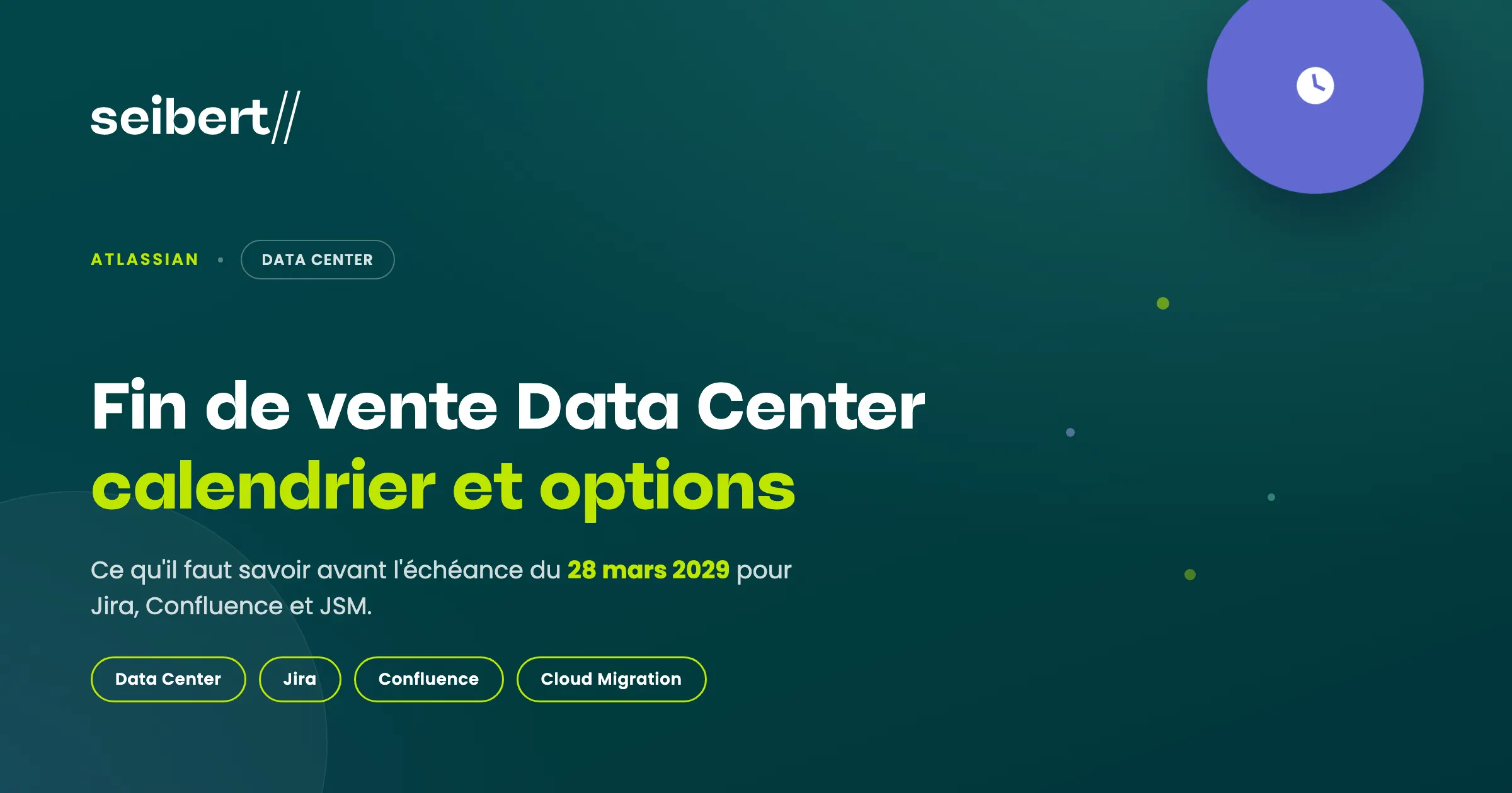 Fin de vente Atlassian Data Center : calendrier et options