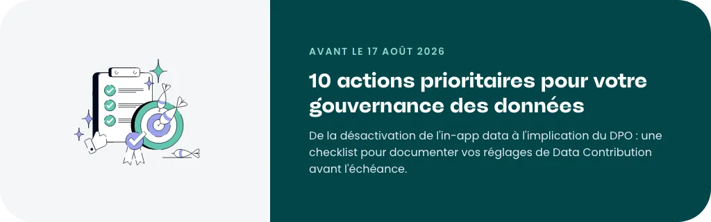 10 actions prioritaires pour votre gouvernance des données avant le 17 août 2026